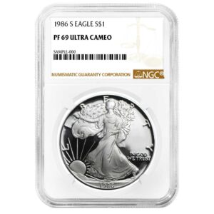1986-S American Silver Eagle Proof NGC PF69 UC