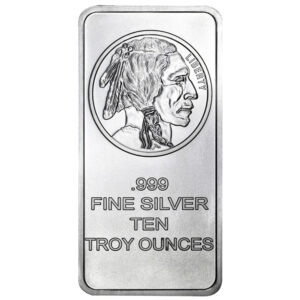 10-oz Buffalo .999 Fine Silver Bar Sealed