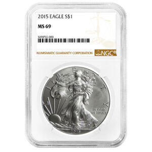 2015 American Silver Eagle NGC MS69 Brown Label