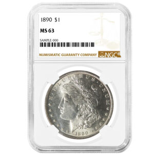 1890 Morgan Silver Dollar NGC MS63