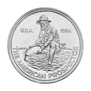 1984 Engelhard Prospector 1-oz .999 Fine Silver Round Obverse