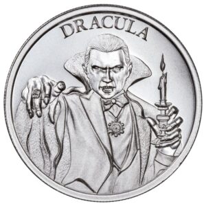 Intaglio Mint 2-oz Vintage Horror Series Dracula Silver Round BU