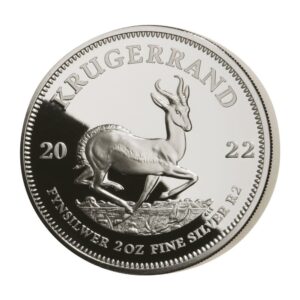 South Africa 2022 2-oz Silver Krugerrand Proof R2 Coin