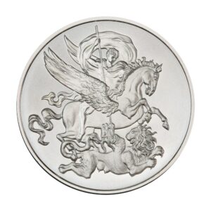 2022 Intaglio Mint Bellerophon, Pegasus & The Chimera High Relief 2-oz Silver Round BU