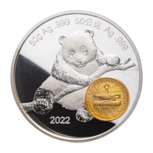 China 2022 50-g Silver ANA Show Panda Proof