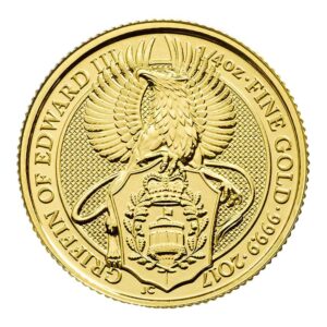 U.K. 2017 £25 1/4-oz Gold Queen's Beast The Griffin