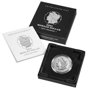 2021 $1 Morgan Silver Dollar “O” Privy Mark w/ Box, OGP & COA
