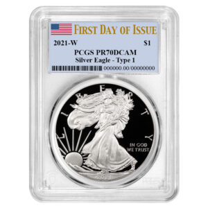 2021-W $1 1-oz Proof T-1 American Silver Eagle