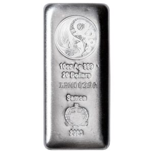 Samoa 2023 $20 10oz Dragon & Phoenix Silver Bar