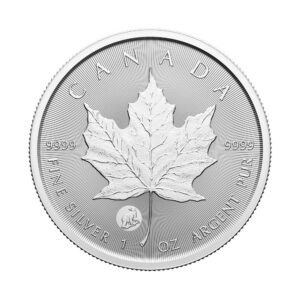 Canada 2024 $5 1-oz Silver Treasured Maple Leaf First Strikes w/Polar Bear Privy Mark GEM BU