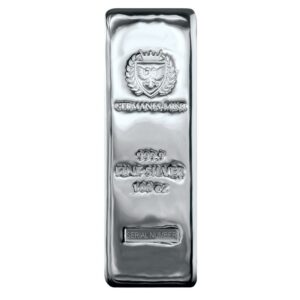 Germania Mint Cast 100 oz Silver Bar With OGP