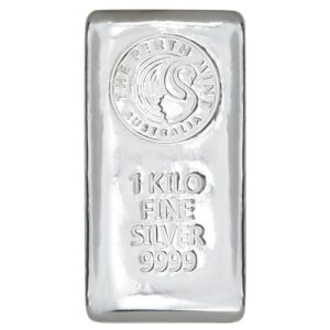 Australia Perth Mint 1 Kilo Silver Cast Bar