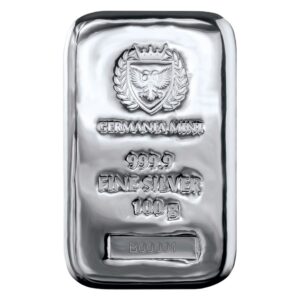 Germania Mint Cast 100 Gram Silver Bar GEM BU OGP