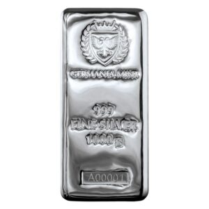 Germania Mint Cast 1 Kilo Silver Bar GEM BU