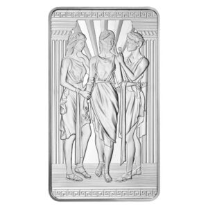 Great Britain 10 oz Great Engravers Collection - Three Graces Silver Bar BU