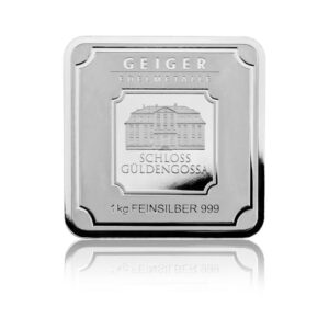 Geiger Edelmetalle Square 1 Kilo Silver Bar BU