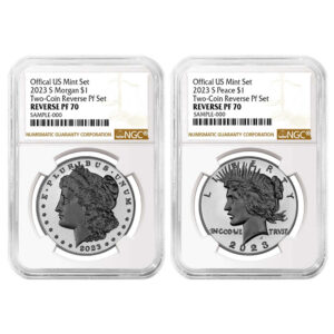 thumbnail image 2 of Presale: 2025-S Proof $1 Morgan & Peace Silver Dollar 2-Piece Set – NGC PF70UC Early Release 2 of 6