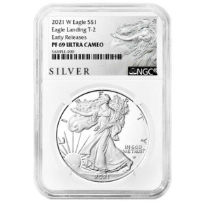 2021-W $1 1-oz T2 Proof American Silver Eagle NGC PF69UC ER ALS Label