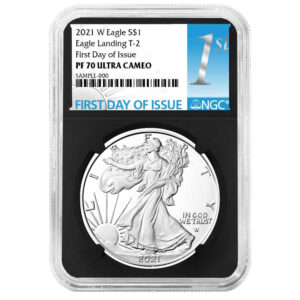 2021-W $1 1-oz T2 Proof American Silver Eagle NGC PF70UC FDI First Label Retro Core