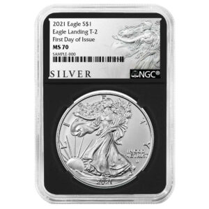 2021 $1 Type 2 American Silver Eagle NGC MS70 FDI ALS Label Retro Core