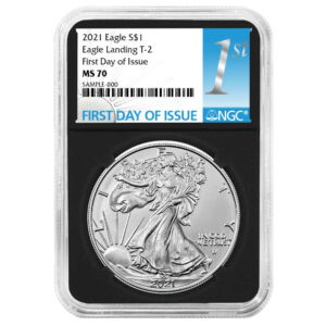 2021 $1 Type 2 American Silver Eagle NGC MS70 FDI First Label Retro Core