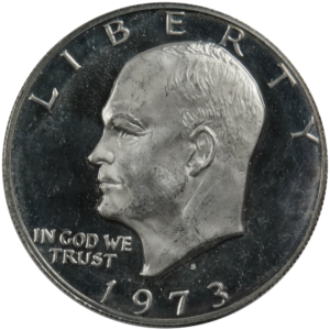 1973-S Proof 40% Silver Ike Eisenhower Dollars Average Circulated $1 Face Value