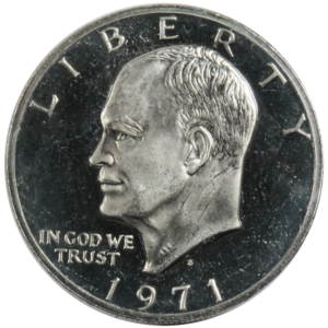 1971-S Proof 40% Silver Ike Eisenhower Dollars Average Circulated $1 Face Value