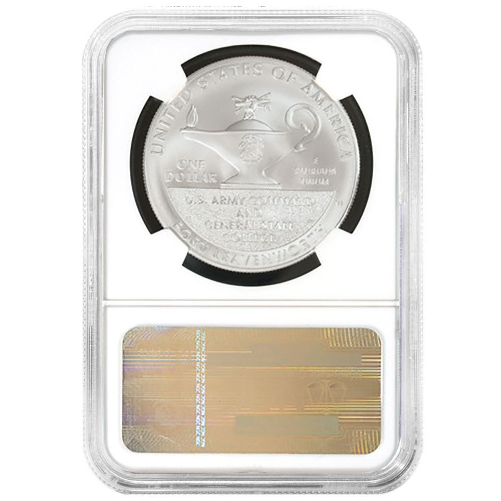 2013-W $1 Silver Five Star General Commemorative NGC MS70 Early Releases - Picture 2 of 2