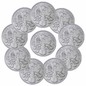 Lot of 10 - Austria 2024 1 oz Silver Philharmonic €1.50 Coin GEM BU