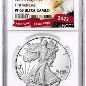 2023-S $1 1-oz Silver Eagle NGC PF69 UC FR Eagle Label