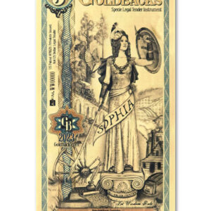 2023 5 Nevada Goldback Aurum 24kt Gold Foil Note