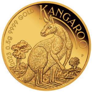 Australia 2023 $2 1/2-gram Gold Mini-Roo Kangaroo Proof in Card