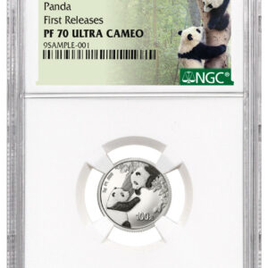 2023 China 3-gm Platinum Panda Proof NGC PF70 First Releases w/Great Wall Label