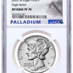 2022-W 1 oz High Relief Palladium Eagle $25 Coin NGC Reverse Proof PF70
