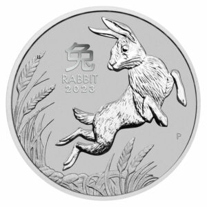 Australia 2023-P $100 1oz Platinum Lunar Year of the Rabbit BU