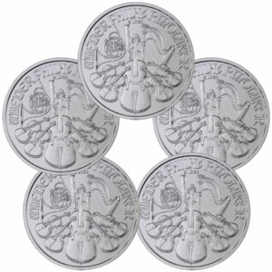 Lot of 5 - Austria 2023 €1.50 1 oz Silver Philharmonic Coin GEM BU