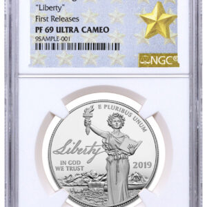 2019-W 1 oz Platinum American Eagle Liberty Proof $100 NGC PF69 UC FR Gold Star Label