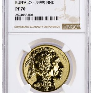 2013-W 1 oz Reverse Proof Gold Buffalo $50 NGC PF70