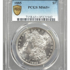 1885 Morgan Silver Dollar PCGS MS65+