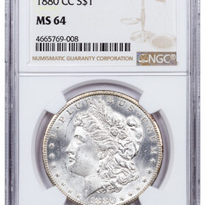 1880-CC Morgan Silver Dollar NGC MS64