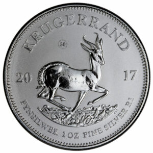 2017 South Africa 1 oz Silver Krugerrand Premium Uncirculated Coin GEM Premium Uncirculated