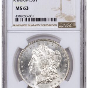 Random Date 1878-1904 Silver Morgan Dollar NGC MS63