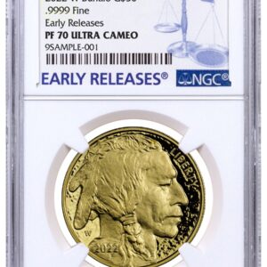 2022-W 1 oz Gold Buffalo Proof $50 Coin NGC PF70 UC ER