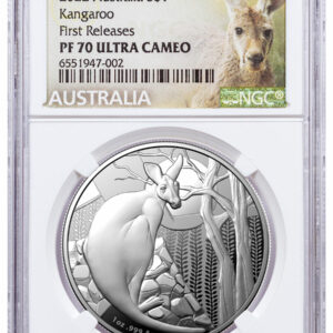 2022 Australia Kangaroo Series 1 oz Silver Proof $1 Coin NGC PF70 FR Exclusive Kangaroo Label