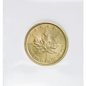 2022 Canada 1/2 oz Gold Maple Leaf $20 Coin GEM BU