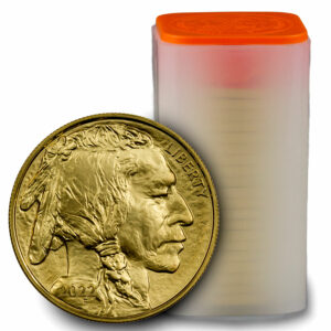 Roll of 20 - 2022 1 oz Gold Buffalo $50 Coins GEM BU