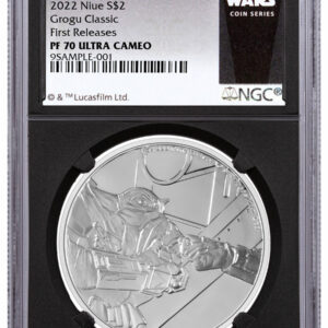 2022 Niue Star Wars - Grogu Coin 1 oz Silver Proof $2 Coin NGC PF70 FR With Mint COA Exclusive Star Wars Label