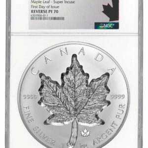 2021 Canada 1 Kilo Silver Maple Leaf - Super Incuse Reverse Proof $250 Coin Scarce and Unique Coin Division NGC PF70 FDI Exclusive Silver Incuse Maple Label