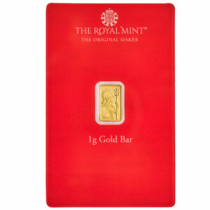Royal Mint Henna Design 1 g Gold Bar GEM BU In Assay