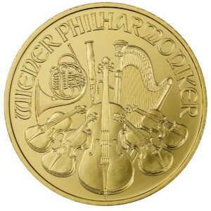 2021 Austria 1 oz Gold Philharmonic €100 Coin GEM BU